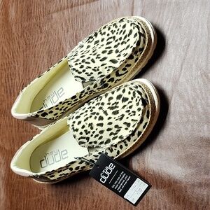 Headed Lena Leopard Angora Women's Shoes Size 11 NWT
